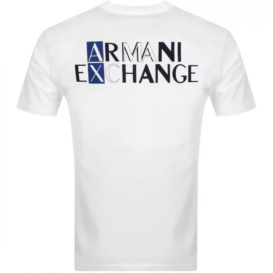 Alternative Image for ProductArmani Exchange Crew Neck Logo T Shirt White3
